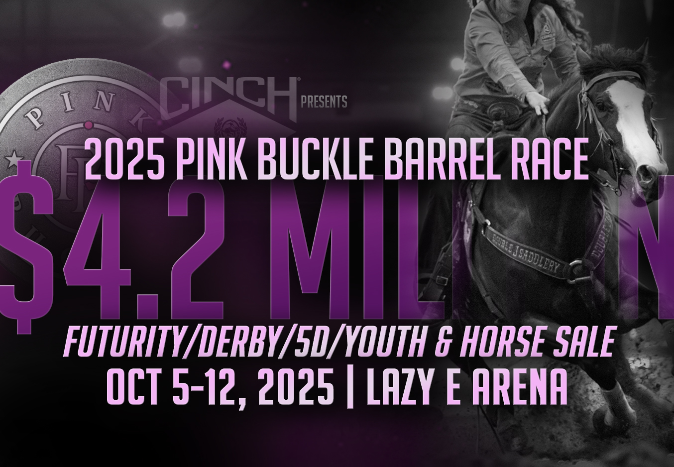 Pink Buckle Barrel Race